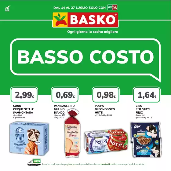 Volantino Basko | BASSO COSTO | 2026-07-14T00:00:00.000Z - 2026-07-27T00:00:00.000Z