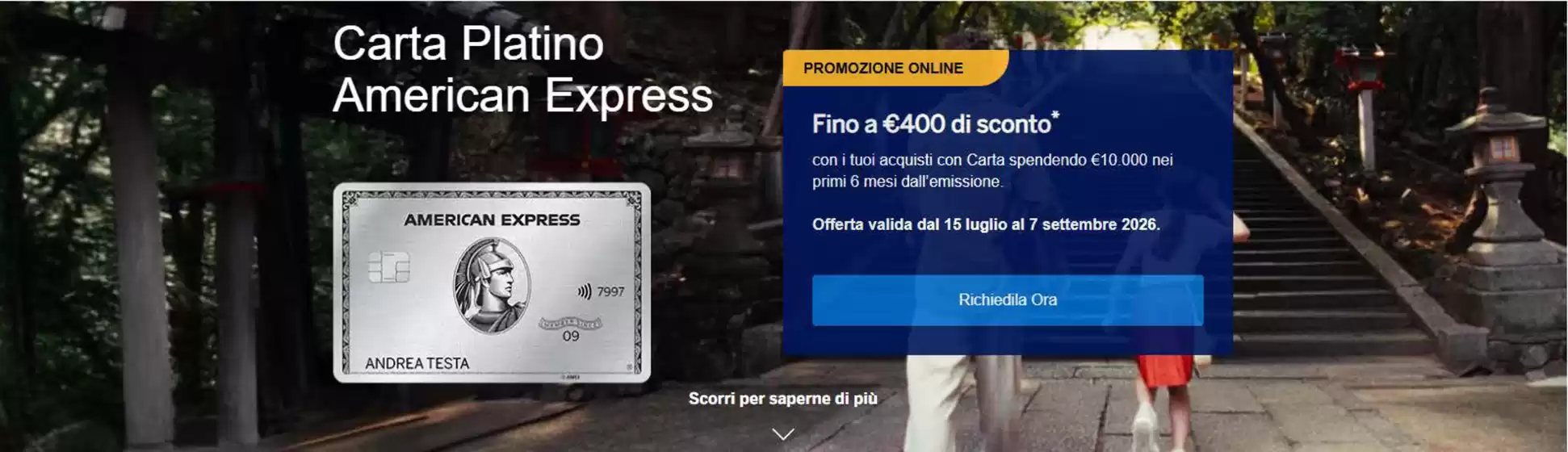 Volantino American Express a Trino | Promozione online  | 2026-07-15T00:00:00.000Z - 2026-09-07T00:00:00.000Z