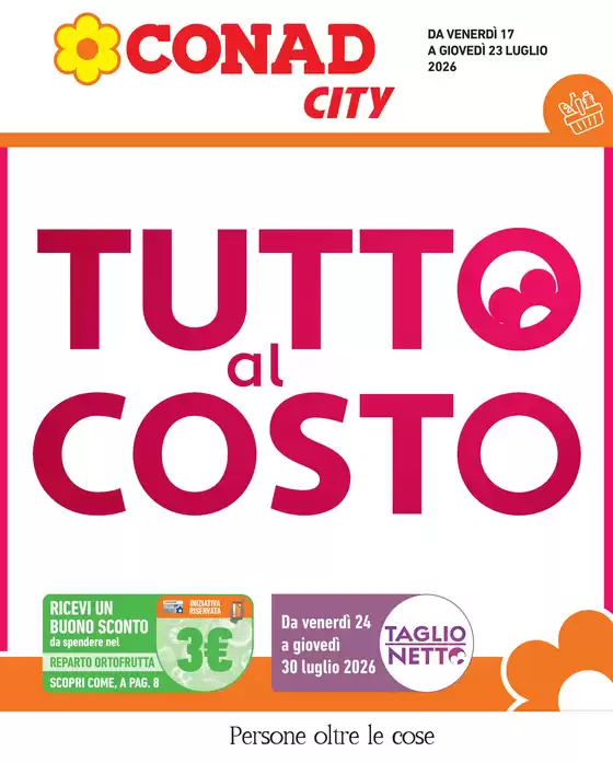 Volantino Conad City a Castiglione a Casauria | Tutto al costo | 2026-07-17T00:00:00.000Z - 2026-07-23T00:00:00.000Z