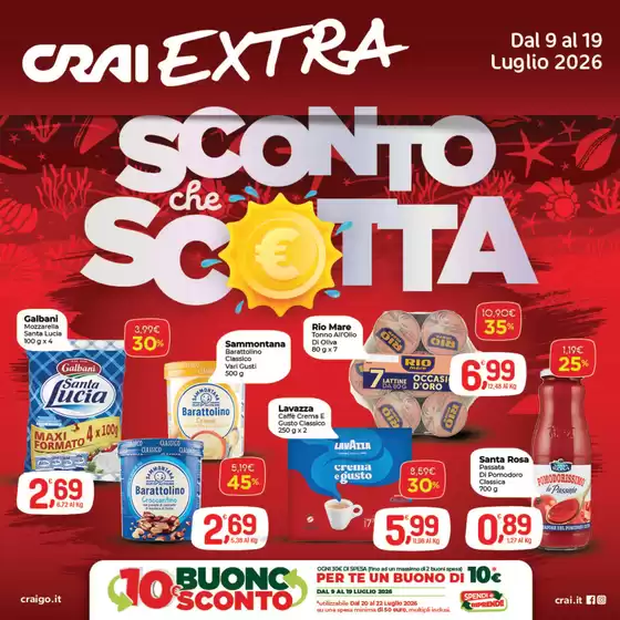 Volantino Crai a Monteu da Po | Sconto che scotta | 2026-07-15T00:00:00.000Z - 2026-07-22T00:00:00.000Z