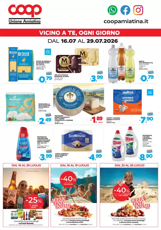 Volantino Coop | VICINO A TE, OGNI GIORNO | 2026-07-16T00:00:00.000Z - 2026-07-29T00:00:00.000Z