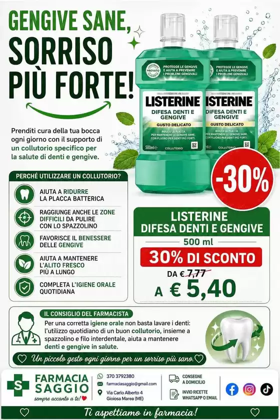 Volantino Farmacia Saggio a Roccaverano | Sorriso piu forte! | 2026-07-16T00:00:00.000Z - 2026-07-19T00:00:00.000Z