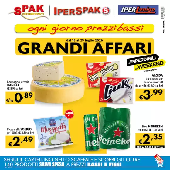Volantino Spak | Grandi affari | 2026-07-16T00:00:00.000Z - 2026-07-29T00:00:00.000Z