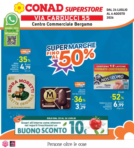 Volantino Conad Superstore | Super marche fino al 50% | 2026-07-24T00:00:00.000Z - 2026-08-06T00:00:00.000Z