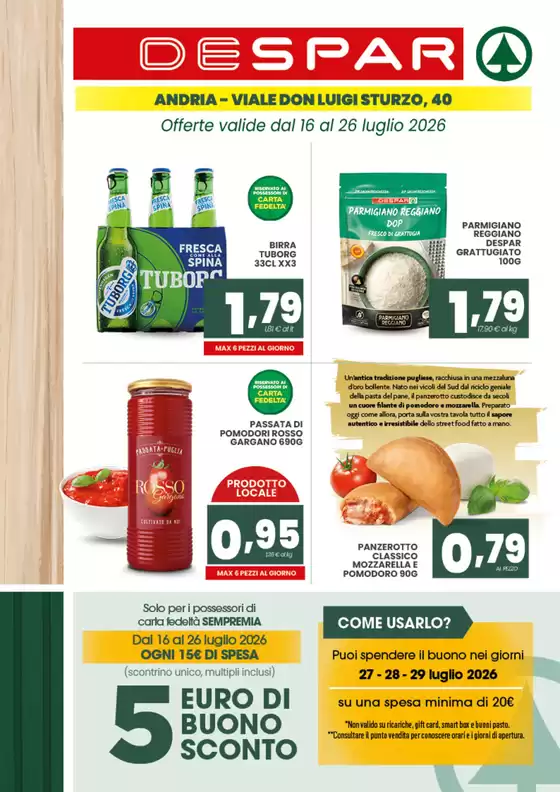 Volantino Despar | Offerte  | 2026-07-16T00:00:00.000Z - 2026-07-29T00:00:00.000Z