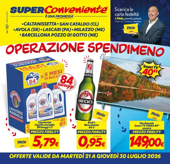 Volantino SuperConveniente | Operazione spendimeno | 2026-07-21T00:00:00.000Z - 2026-07-30T00:00:00.000Z