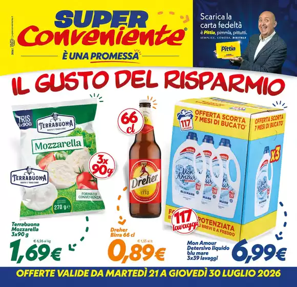 Volantino SuperConveniente | Il gusto del risparmio | 2026-07-21T00:00:00.000Z - 2026-07-30T00:00:00.000Z