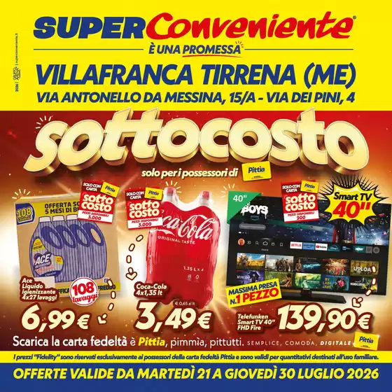 Volantino SuperConveniente | Sottocosto | 2026-07-21T00:00:00.000Z - 2026-07-30T00:00:00.000Z