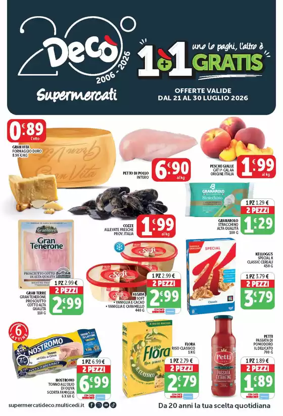 Volantino Decò a Tergu | 1+1 GRATIS | 2026-07-21T00:00:00.000Z - 2026-07-30T00:00:00.000Z