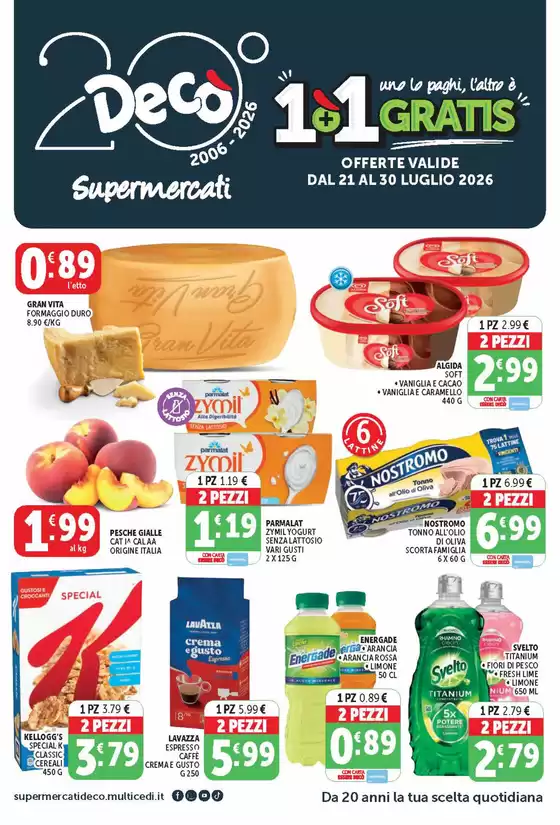Volantino Decò a Tergu | 1+1 GRATIS | 2026-07-21T00:00:00.000Z - 2026-07-30T00:00:00.000Z
