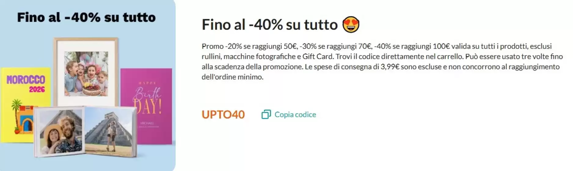 Volantino PhotoSì | Fino al -40% su tutto | 2026-07-16T00:00:00.000Z - 2026-07-22T00:00:00.000Z