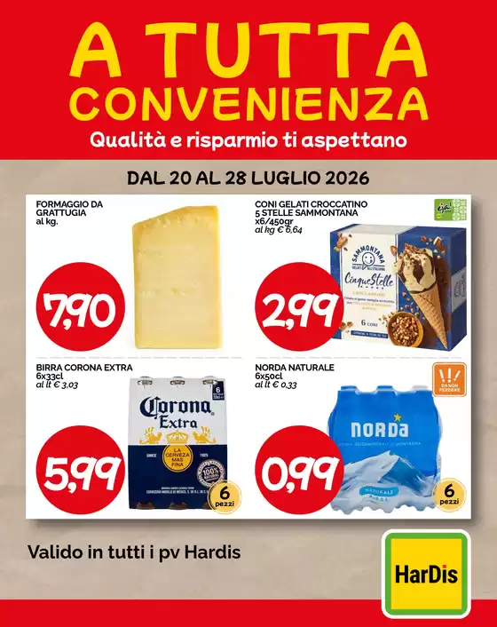 Volantino Hardis | A tutta convenienza | 2026-07-20T00:00:00.000Z - 2026-07-28T00:00:00.000Z