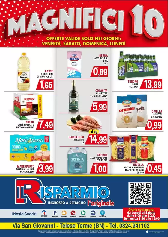 Volantino Supermercato Il Risparmio | Magnifici 10 | 2026-07-17T00:00:00.000Z - 2026-07-20T00:00:00.000Z