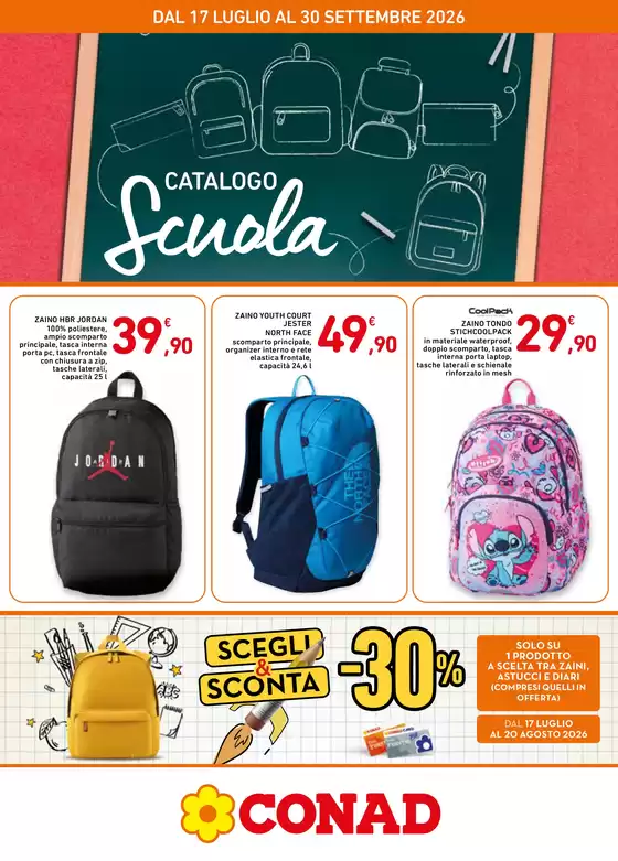 Volantino Conad | Catalogo Scuola | 2026-07-17T00:00:00.000Z - 2026-09-30T00:00:00.000Z