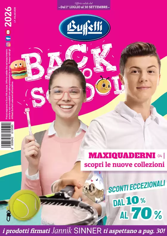Volantino Buffetti | Back to school | 2026-07-17T00:00:00.000Z - 2026-09-30T00:00:00.000Z