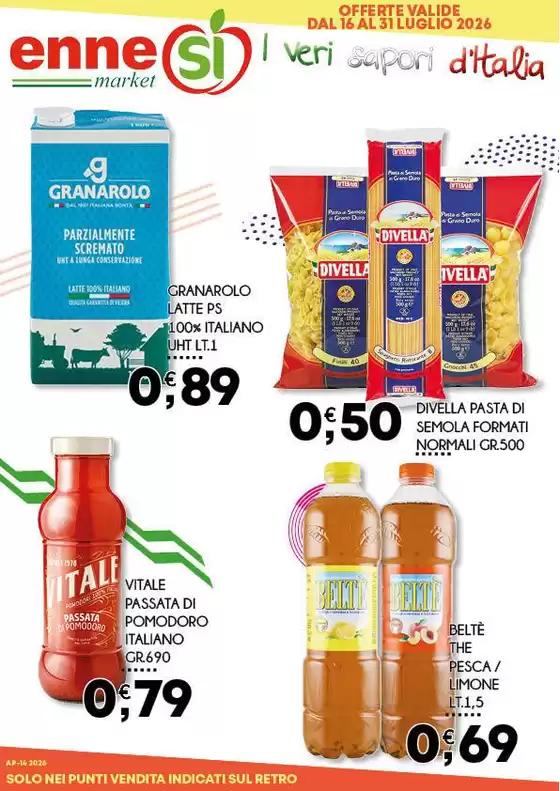 Volantino Ennesi Supermercati | Offerte valide dal 16 al 31 luglio 2026 | 2026-07-16T00:00:00.000Z - 2026-07-31T00:00:00.000Z