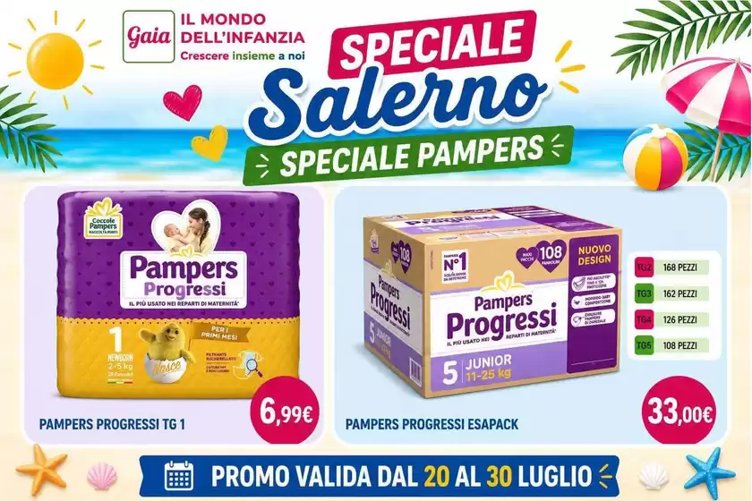 Volantino Sanitaria Gaia | Speciale salerno | 2026-07-20T00:00:00.000Z - 2026-07-30T00:00:00.000Z