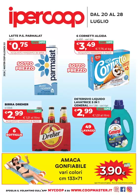 Volantino Ipercoop | dal 20 al 28 luglio | 2026-07-20T00:00:00.000Z - 2026-07-28T00:00:00.000Z