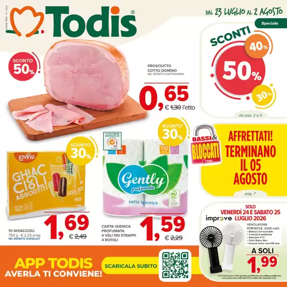 Volantino Todis a Zerbino | Sconti 30%40%50% | 2026-07-23T00:00:00.000Z - 2026-08-02T00:00:00.000Z