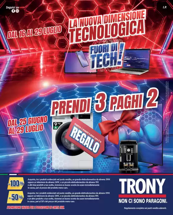 Volantino Trony a Gairo | Predi 3 paghi 2 | 2026-06-25T00:00:00.000Z - 2026-07-29T00:00:00.000Z