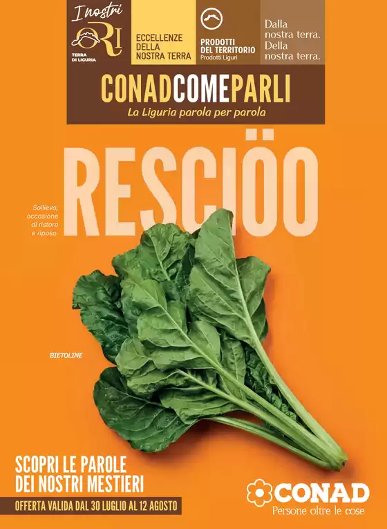 Volantino Conad a Toirano | LOCALISMO LIGURIA | 2026-07-30T00:00:00.000Z - 2026-08-12T00:00:00.000Z