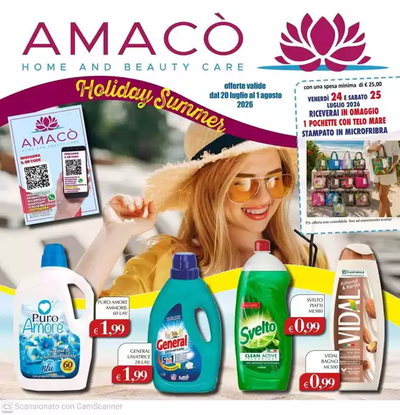 Volantino Amacò | Holiday summer | 2026-07-20T00:00:00.000Z - 2026-08-01T00:00:00.000Z