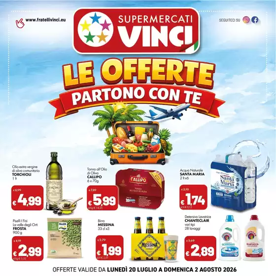 Volantino Supermercati Vinci | Le offerte partono con te | 2026-07-20T00:00:00.000Z - 2026-08-02T00:00:00.000Z