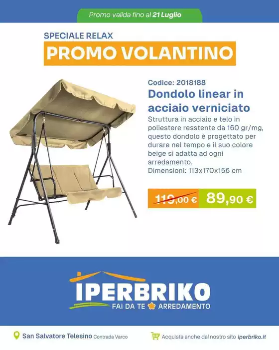 Volantino Iperbriko | Affari e offerte attuali | 2026-07-21T00:00:00.000Z - 2026-07-21T00:00:00.000Z