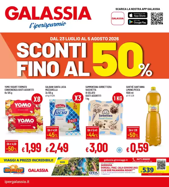 Volantino Galassia | Sconti fino al 50% | 2026-07-23T00:00:00.000Z - 2026-08-05T00:00:00.000Z