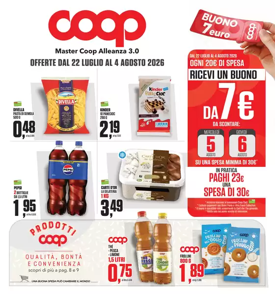 Volantino Coop a Laerru | OFFERTE DAL 22 LUGLIO AL 4 AGOSTO 2026 | 2026-07-22T00:00:00.000Z - 2026-08-04T00:00:00.000Z