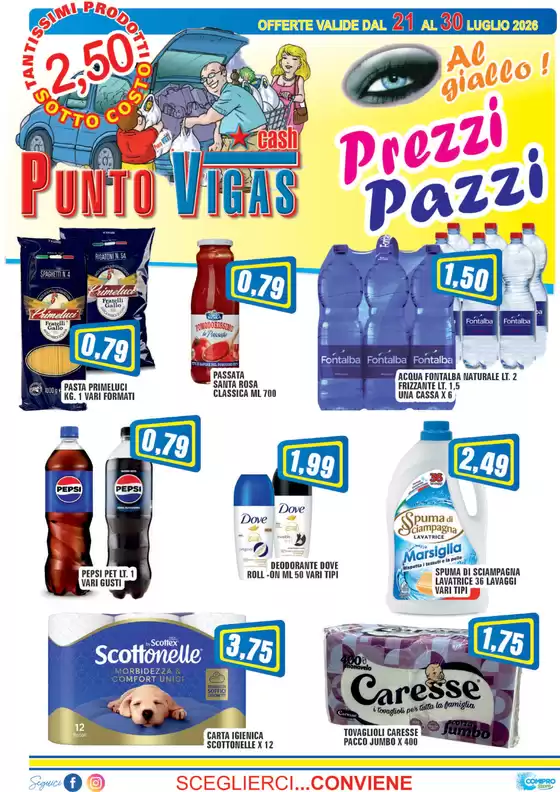 Volantino Punto Vigas | Prezzi pazzi | 2026-07-21T00:00:00.000Z - 2026-07-30T00:00:00.000Z
