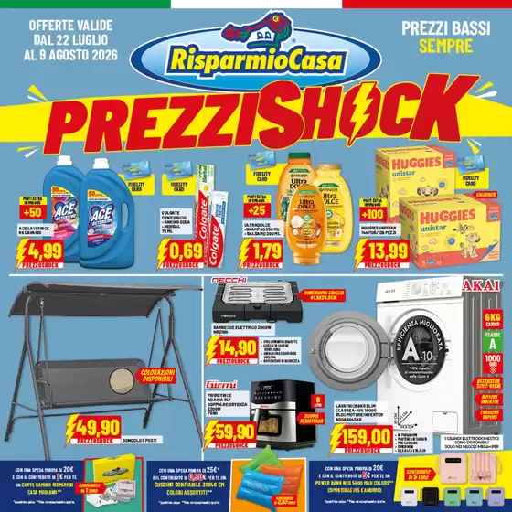Volantino Risparmio Casa | Prezzi shock | 2026-07-22T00:00:00.000Z - 2026-08-09T00:00:00.000Z