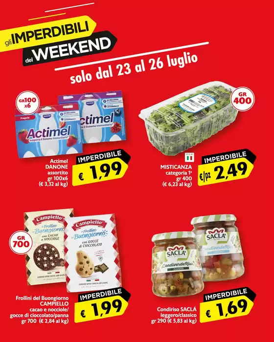 Volantino Maxì | Imperdibili del Weekend | 2026-07-23T00:00:00.000Z - 2026-07-26T00:00:00.000Z