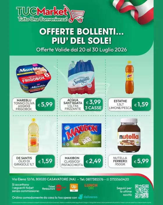 Volantino Tuc Market | Offerte bollenti... piu del sole! | 2026-07-20T00:00:00.000Z - 2026-07-30T00:00:00.000Z