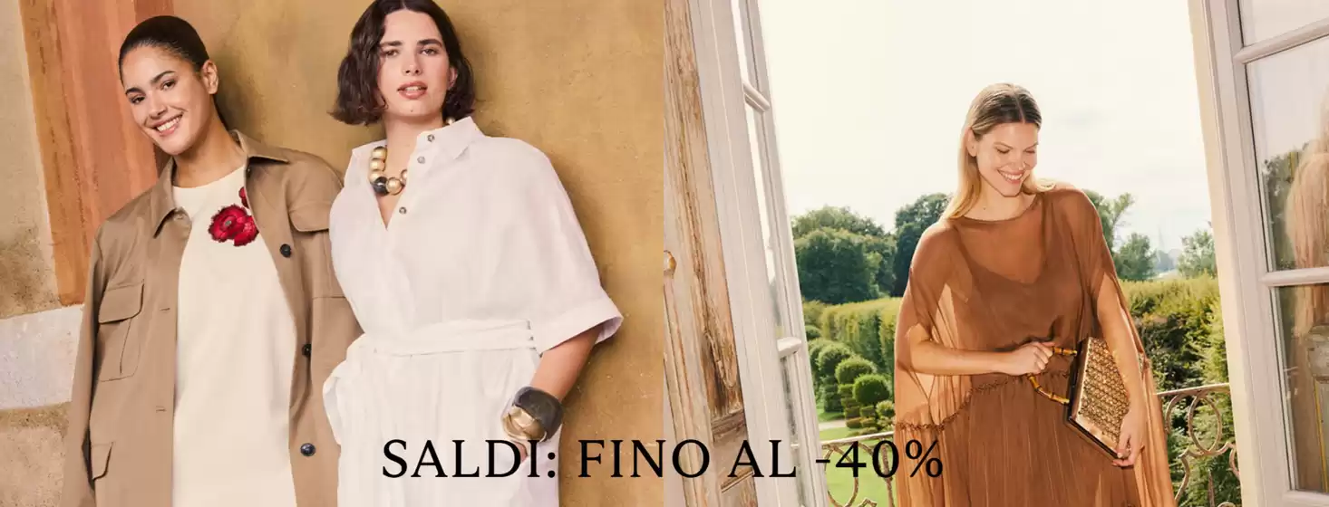 Volantino Marina Rinaldi | Saldi: Fino al -40% | 2026-07-21T00:00:00.000Z - 2026-08-04T00:00:00.000Z