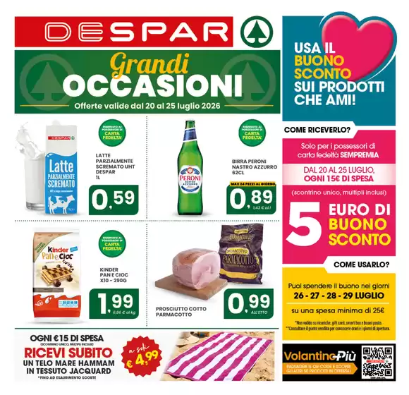 Volantino Despar | Grandi occasioni | 2026-07-20T00:00:00.000Z - 2026-07-29T00:00:00.000Z