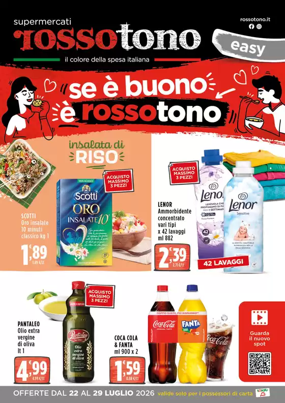 Volantino Rossotono Minimarket | Se e buono e rossotono | 2026-07-22T00:00:00.000Z - 2026-07-29T00:00:00.000Z