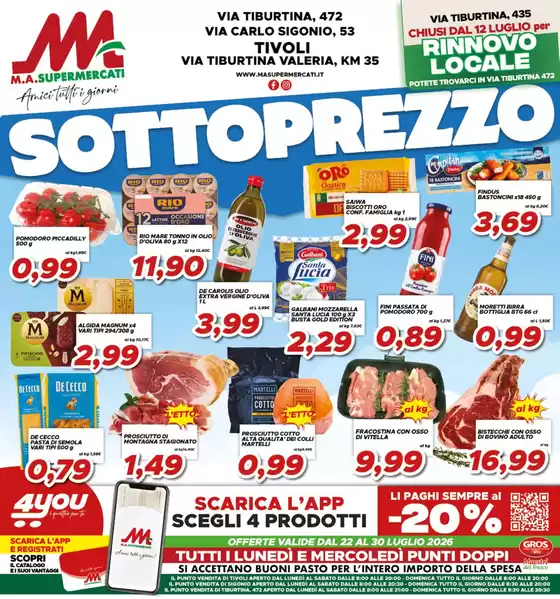 Volantino MA Supermercati | Sottoprezzo | 2026-07-22T00:00:00.000Z - 2026-07-30T00:00:00.000Z