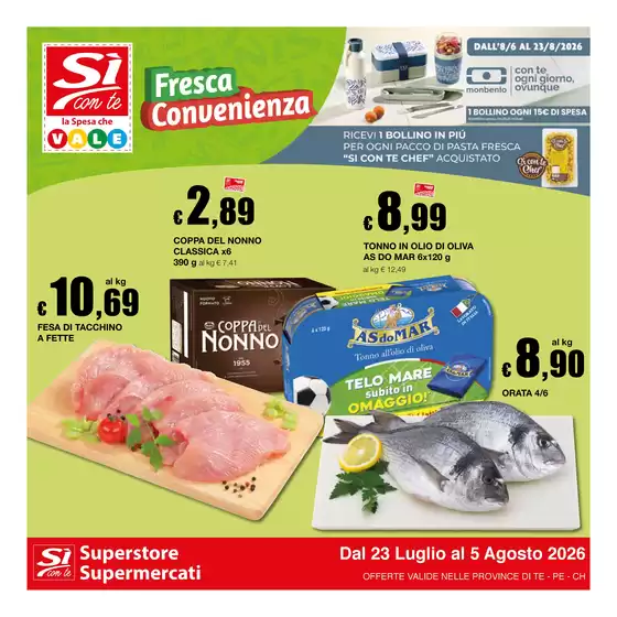Volantino Si con te supermercati a Propata | Fresca Convenienza | 2026-07-23T00:00:00.000Z - 2026-08-05T00:00:00.000Z