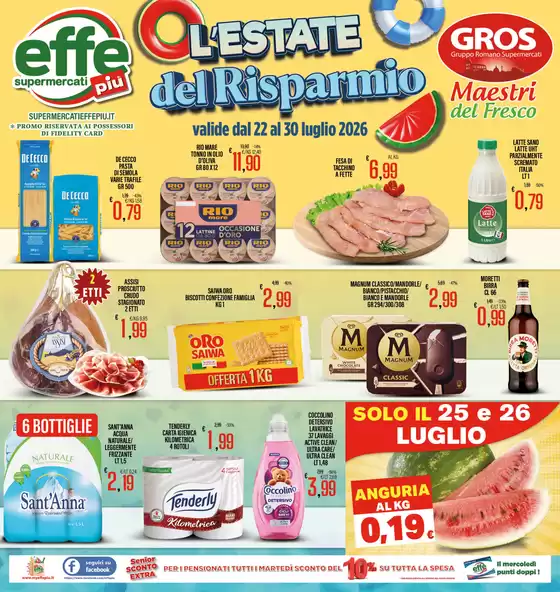 Volantino Effepiù | L'estate del risparmio | 2026-07-22T00:00:00.000Z - 2026-07-30T00:00:00.000Z