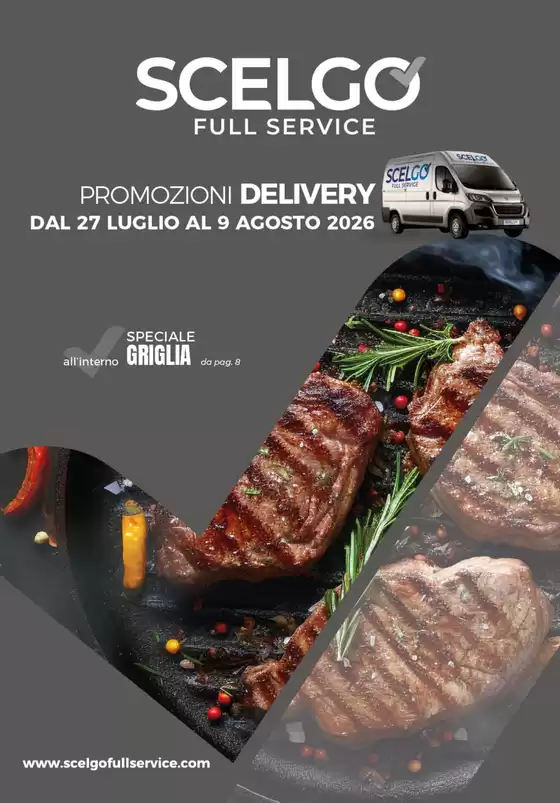 Volantino Scelgo | Promozioni delivery | 2026-07-27T00:00:00.000Z - 2026-08-09T00:00:00.000Z
