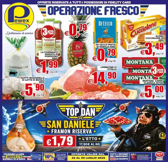 Volantino Pewex a Santa Maria la Carità | Operazione fresco | 2026-07-22T00:00:00.000Z - 2026-07-30T00:00:00.000Z
