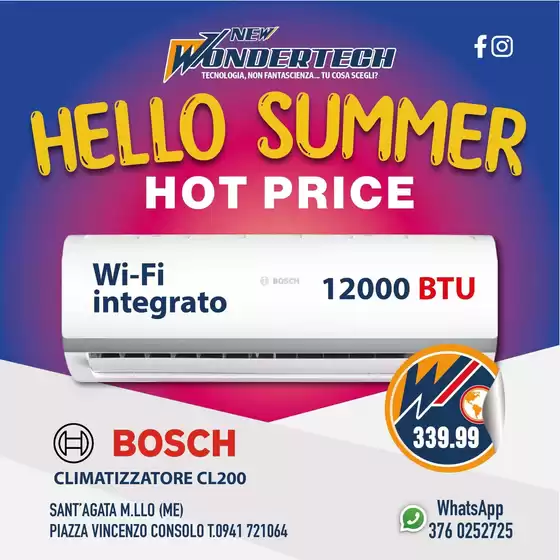 Volantino New Wondertech | HELLO SUMMER! hot price! | 2026-07-22T00:00:00.000Z - 2026-07-27T00:00:00.000Z