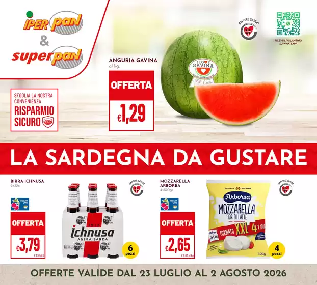 Volantino Superpan | La sardegna da gustare | 2026-06-23T00:00:00.000Z - 2026-08-02T00:00:00.000Z