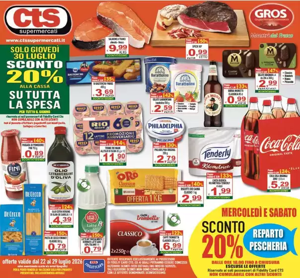 Volantino CTS Supermercati | Offerte | 2026-07-22T00:00:00.000Z - 2026-07-30T00:00:00.000Z
