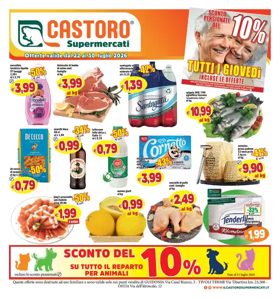 Volantino Il Castoro | Offerte valide dal 22 al 30 luglio 2026 | 2026-07-22T00:00:00.000Z - 2026-07-30T00:00:00.000Z