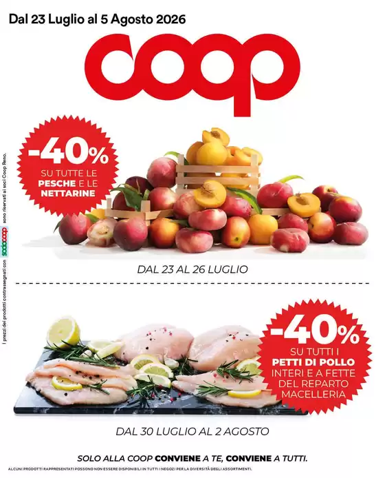 Volantino Coop a Anzola dell'Emilia | Dal 23 luglio al 5 agosto 2026 | 2026-07-23T00:00:00.000Z - 2026-08-05T00:00:00.000Z