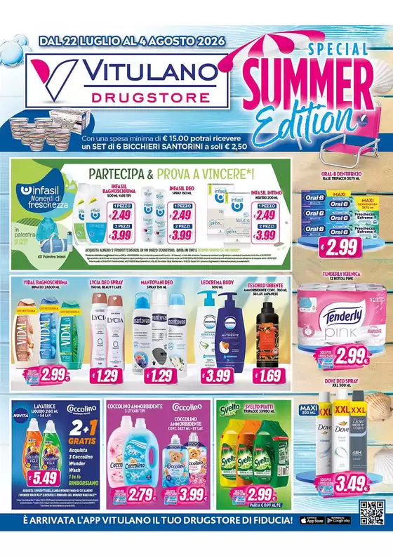Volantino Vitulano Drugstore | Special summer edition | 2026-07-22T00:00:00.000Z - 2026-08-04T00:00:00.000Z