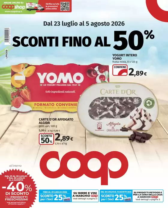 Volantino Coop a Favale di Malvaro | Sconti fino al 50% | 2026-07-23T00:00:00.000Z - 2026-08-05T00:00:00.000Z