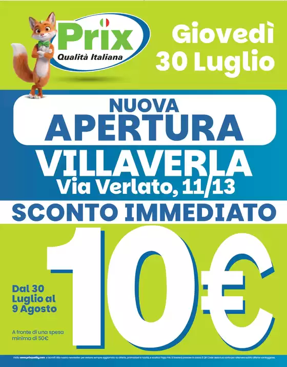 Volantino Prix a San Pietro di Feletto | Nuova apertura | 2026-07-30T00:00:00.000Z - 2026-08-09T00:00:00.000Z